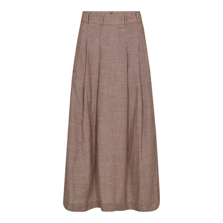 Co'Couture JihoCC Anya Pleat Skirt Brown