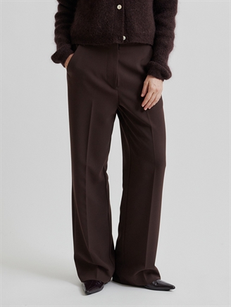 Second Female Fique Classic Trousers Chocolate Plum