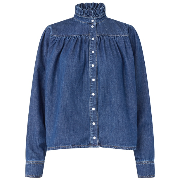 Second Female Mina Denim Shirt Blue denim