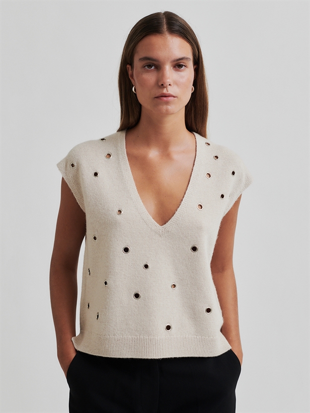 Second Female Camra Knit Vest Summer Sand