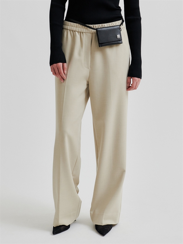 Second Female Ficarias Straight Trousers Pure Cashmere