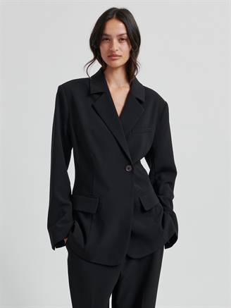 Second Female Fique Fitted Blazer Black