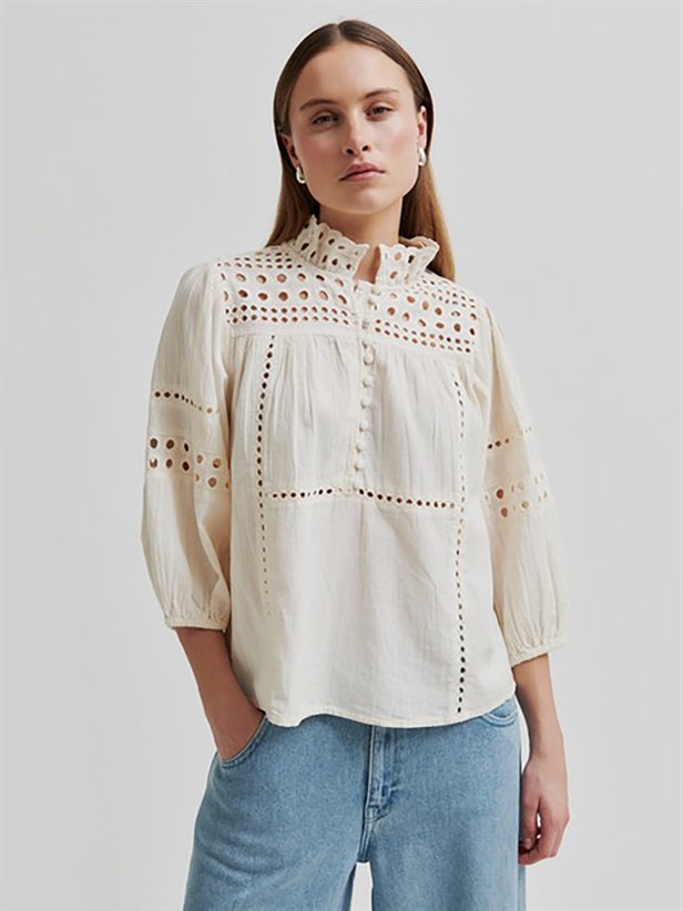 Second Female Brunie Blouse Ecru