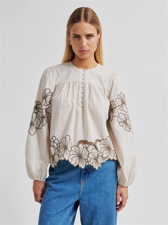 Second Female Elinor Blouse Soft Beige
