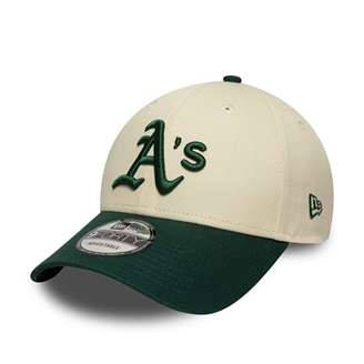 New Era Colour Block 9FORTY Oakland Athletics - Light Beige