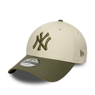 New Era Side Patch 9FORTY New York Yankees - Stone/Olive