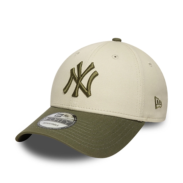 New Era Side Patch 9FORTY New York Yankees - Stone/Olive