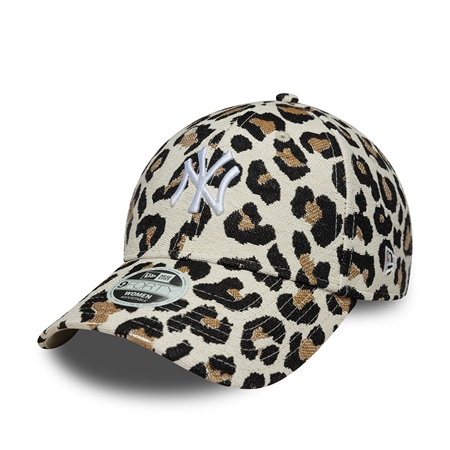New Era WMNS Leopard Midi 9FORTY New York Yankees - Light Beige