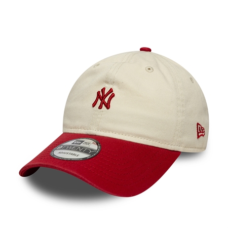New Era Mini Logo 9TWENTY New York Yankees - Beige/Red