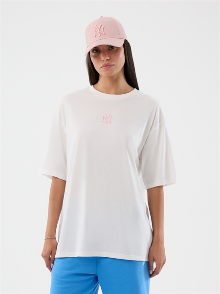New Era MLB Midi LE OS Tee New York Yankees - White/Pink