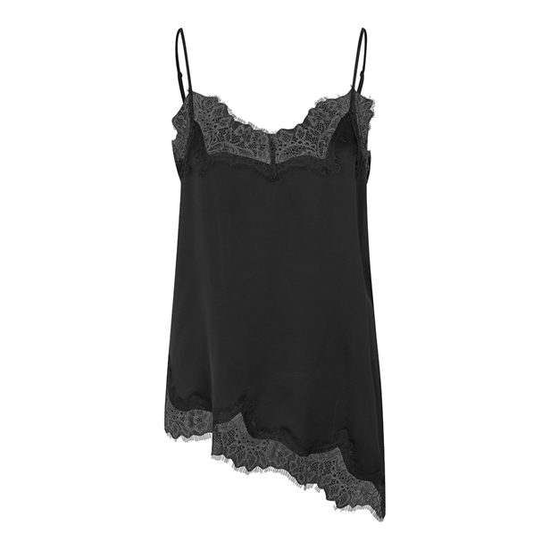 Second Female Lacia Strap Top Black