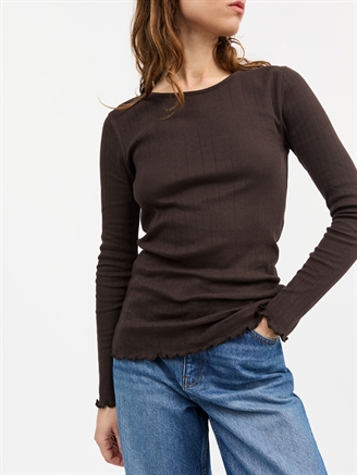 Skall Studio Edie blouse Dark brown