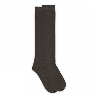 MP Denmark 86827, 541 Wool/Cotton Knee Socks Dark Brown