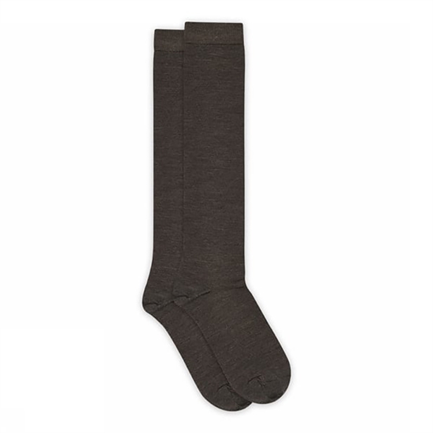 MP Denmark 86827, 541 Wool/Cotton Knee Socks Dark Brown