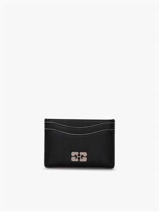 Ganni A6392 Ganni Bou Card Holder Strass Black