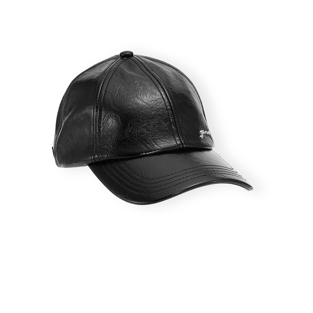 Ganni A6283 Cap Signature Naplack Black