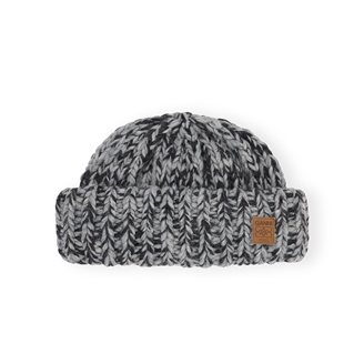 Ganni A6904 Graphic Wool Hand Knit Beanie Phantom