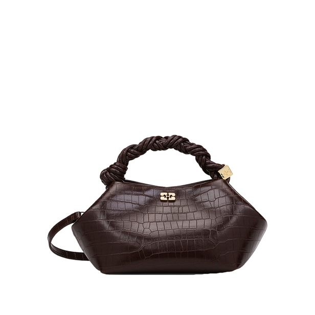 Ganni A7165 Ganni Bou Bag Small Chocolate Fondant