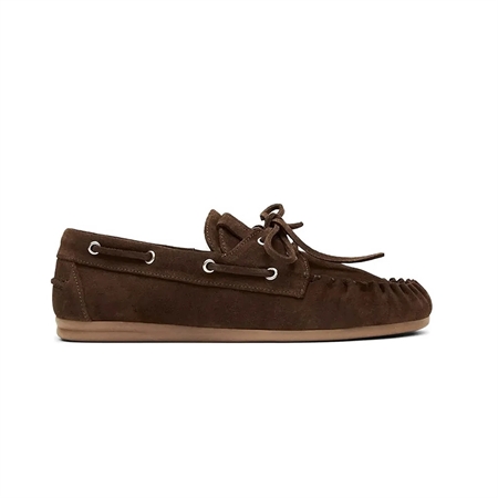Alohas Rowan Suede Brown Leather Loafers