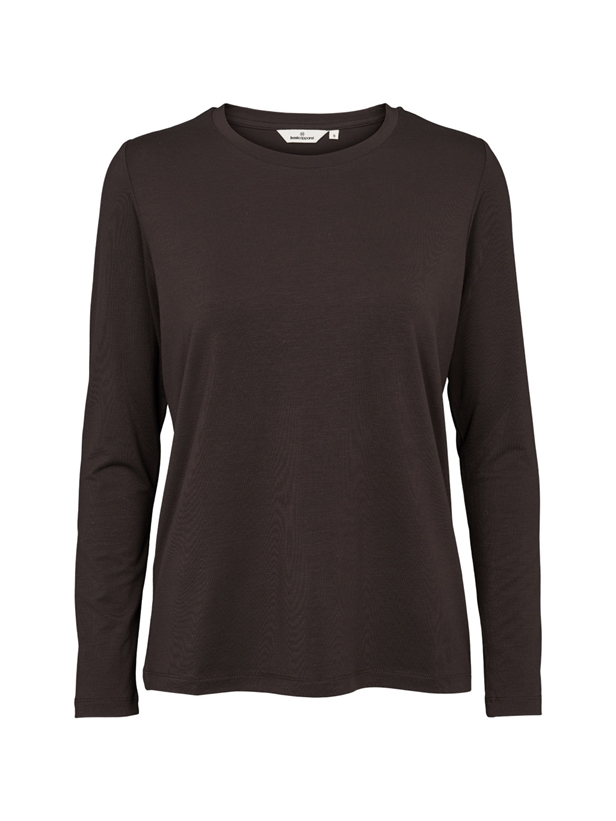 Basic Apparel Jolanda LS Tee Chocolate torte