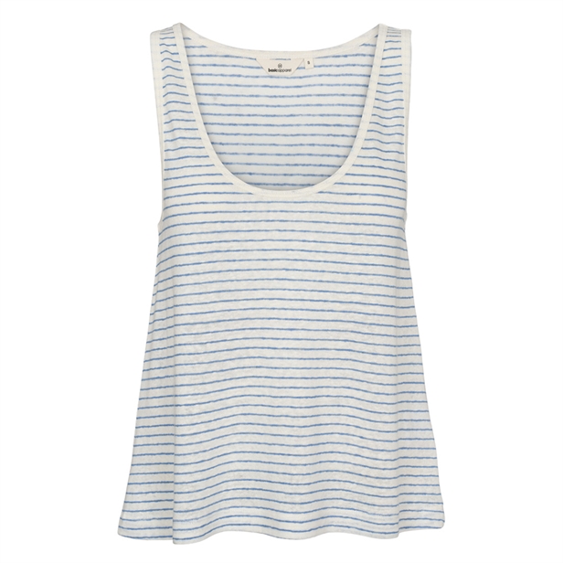 Basic Apparel Ryda Stripe Tank Quiet harbor/Whisper white