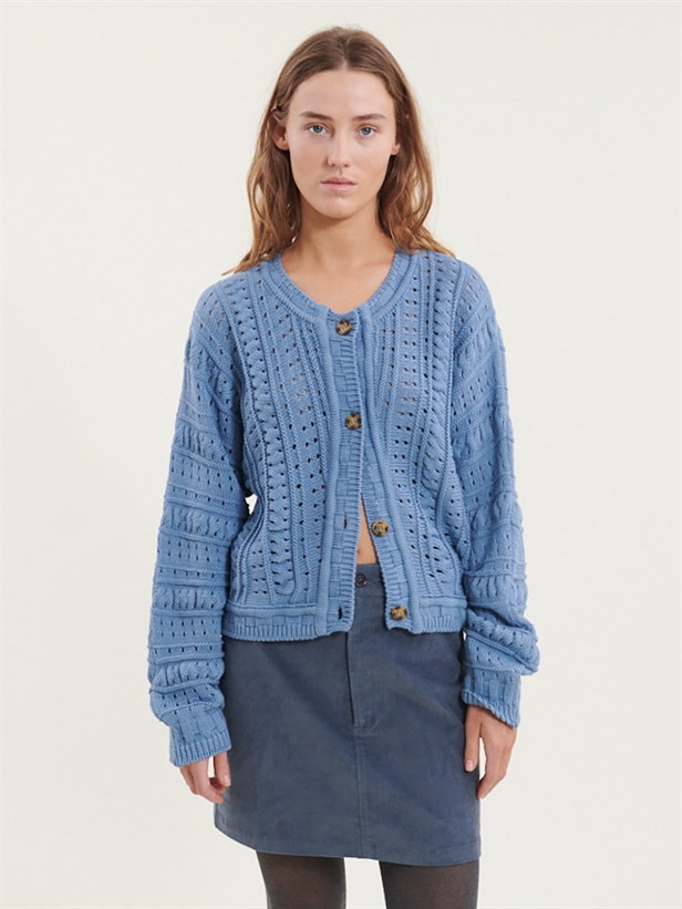 Basic Apparel Winie Cardigan Windward blue/Birch