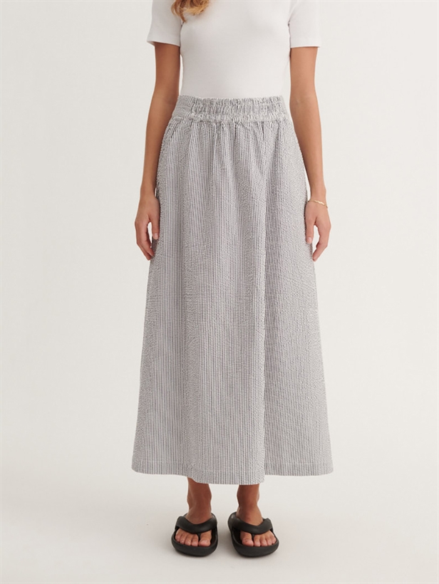 Basic Apparel Asta Skirt Bright white/sky captain