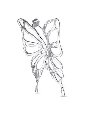 Jane Kønig Big Butterfly Earring Silver - Right