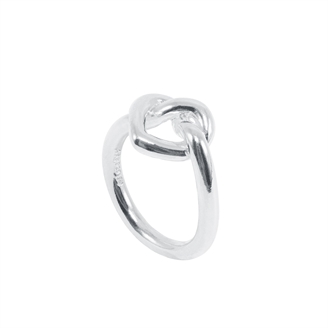 Jane Kønig Big Tied Heart Ring Silver