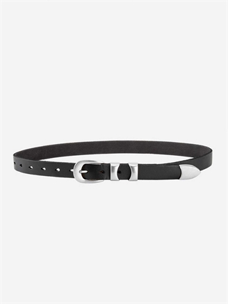 Plissé Copenhagen Baobas Belt (Silver) Black
