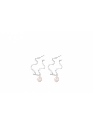 Pernille Corydon Bay Earrings 8 mm Silver