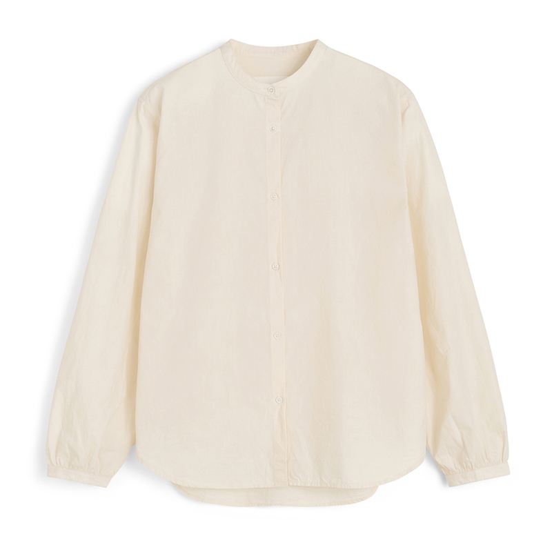 Aiayu Bibs Shirt Cotton Pure Ecru