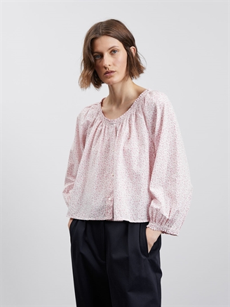 Skall Studio Caroline blouse Garden print/Soft pink/Off white