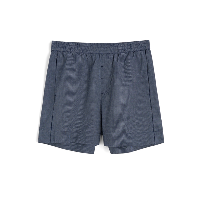 Aiayu Casual Shorts Check Navy Check