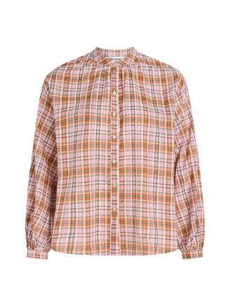 Co Couture Celina Check Shirt Pink