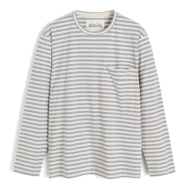 Aiayu Circular Long Sleeve Melange Mix Grey Melange