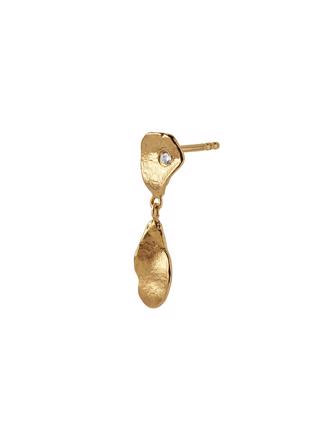 Stine A Clear Sea Earring with Stone Gold
