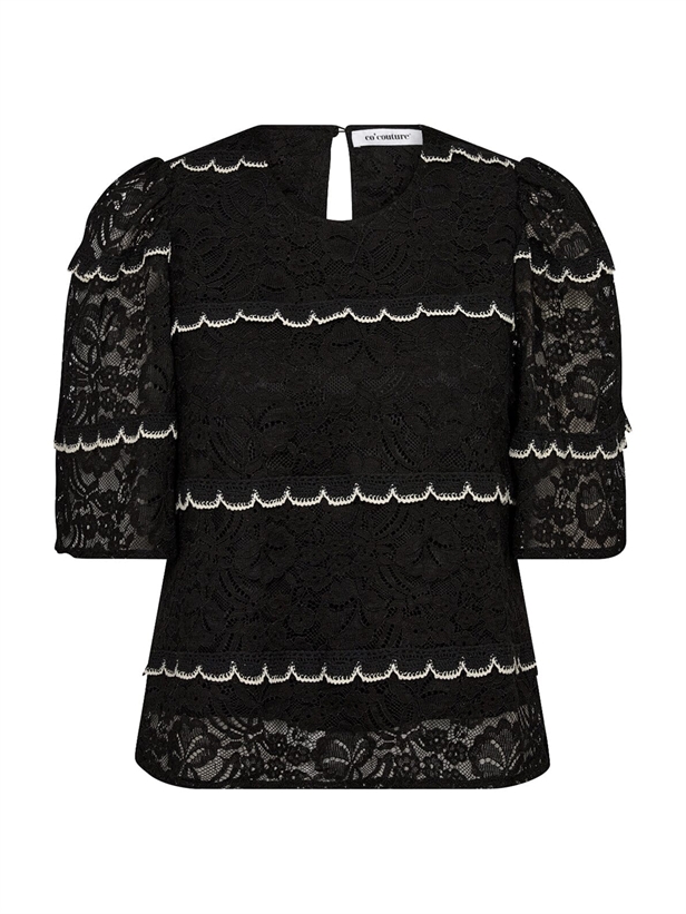 Co\'Couture LoraCC Lace Blouse Black