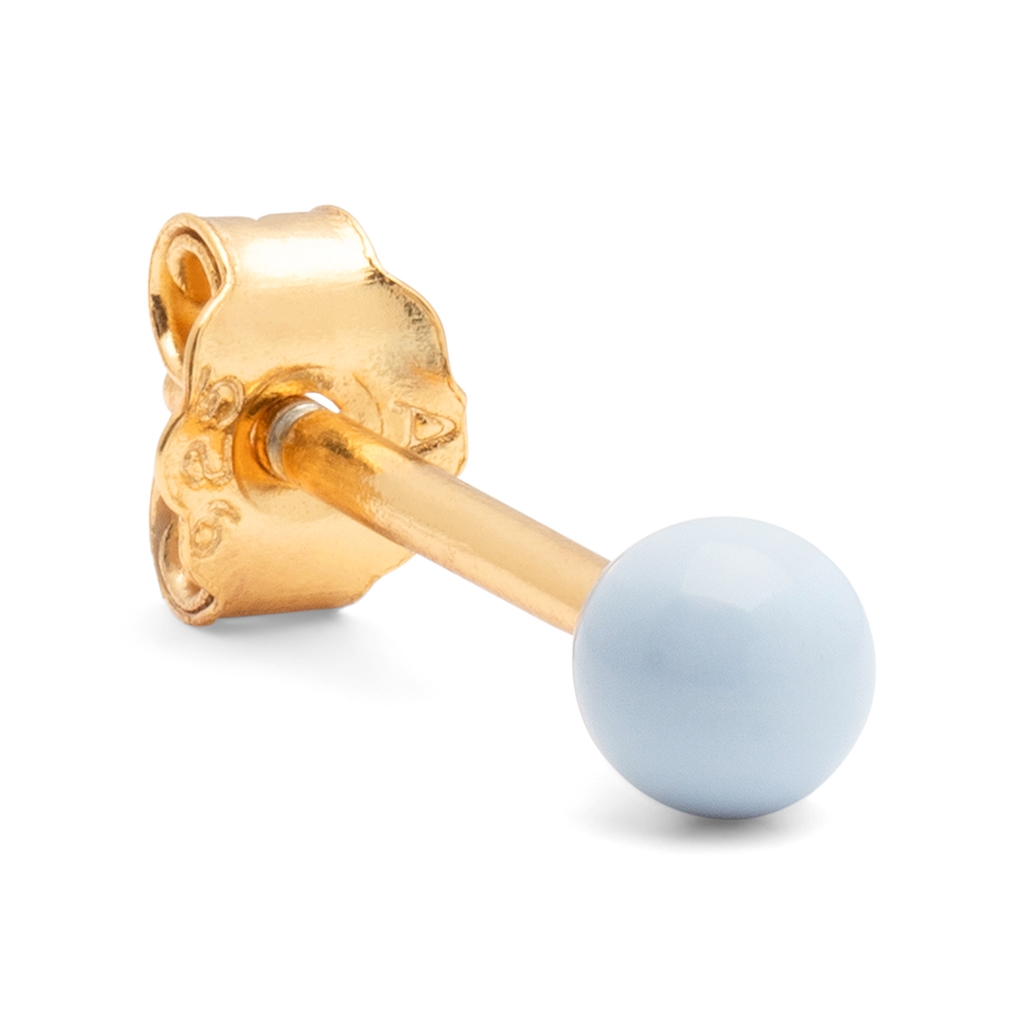 Lulu Copenhagen Color Ball earring 1 pcs Skyride Blue