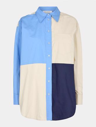 Co Couture Coriolis Block Oversize Shirt Pale Blue