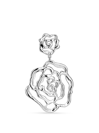 Jane Kønig Double Rose Earring Silver - Right
