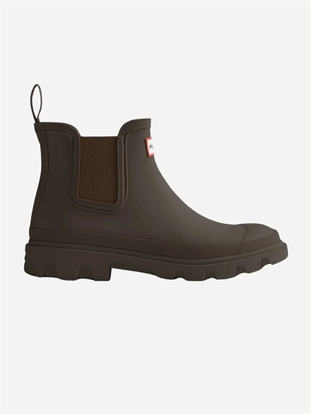 HUNTER Unisex Downpour Chelsea Chocolate Brown