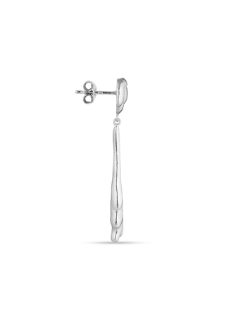 Jane Kønig Drippy Earring with Drop Pendant Silver
