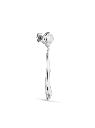 Jane Kønig Drippy Earring with Drop Pendant Silver