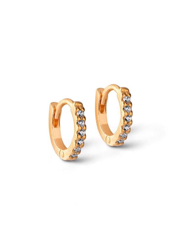 Petite Flora 6 mm Hoops Guld