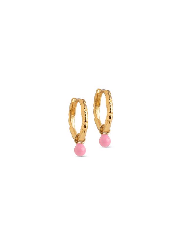 Enamel Copenhagen Belle Hoops Light Pink