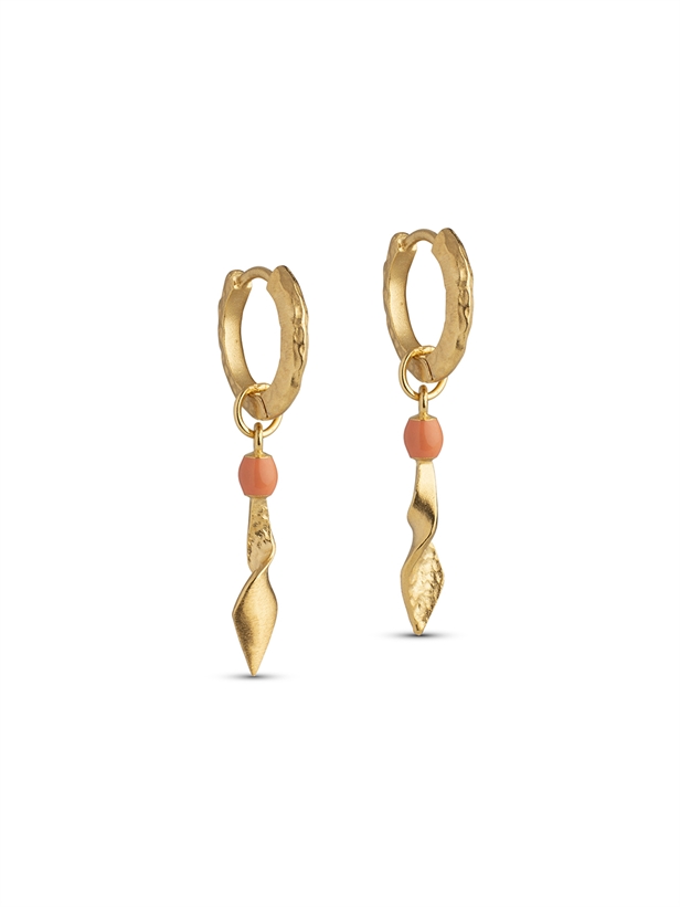 Enamel Copenhagen Moa Hoops Light Coral