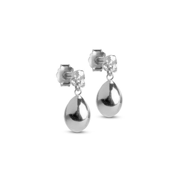 Enamel Copenhagen Poe Studs Silver