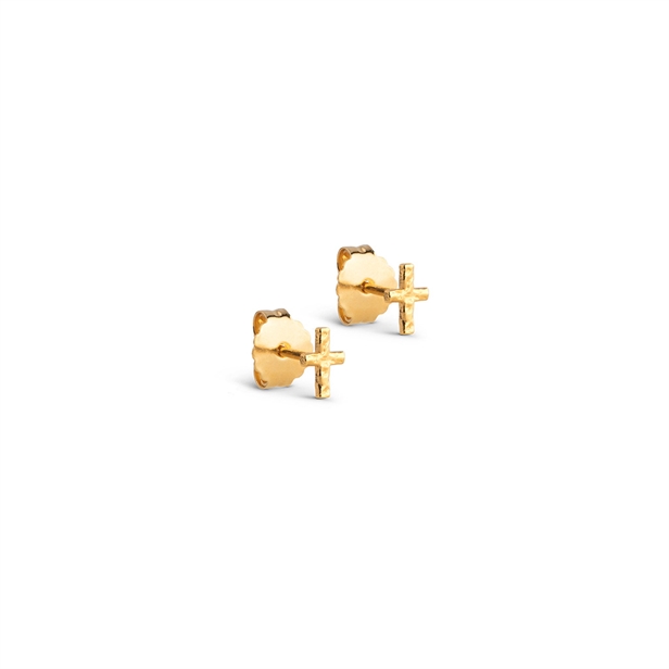 Enamel Copenhagen Protective Cross Studs Guld