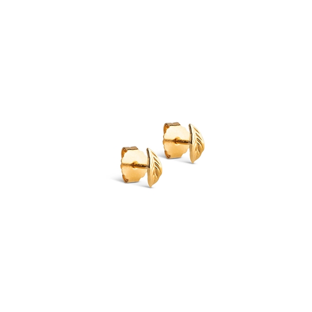 Enamel Copenhagen Organic Leaf Studs Guld